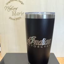 20 oz Stainless Steel Tumbler – Indian Motorcycle Design