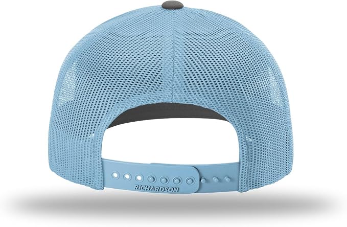 Snapback Hat - Charcoal/Columbia Blue