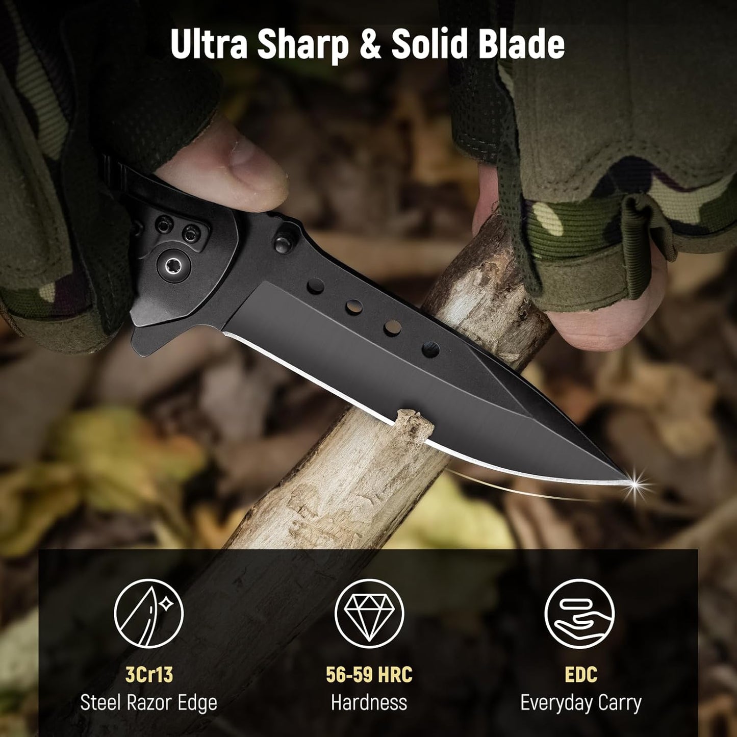 The Everyday Hero” Folding Knife - Free engraving