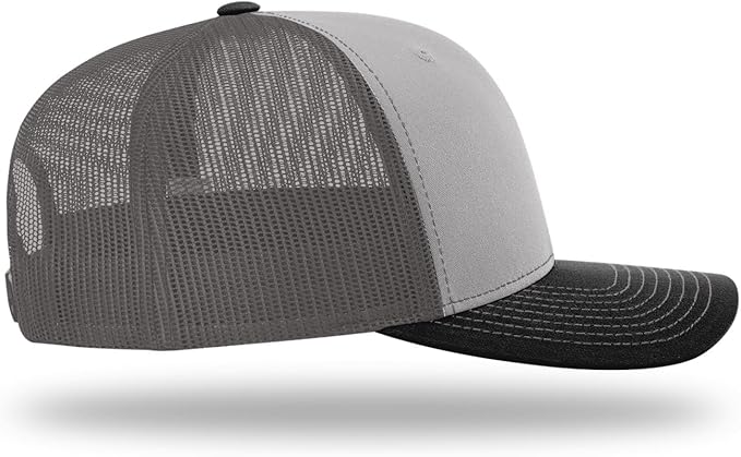 Snapback Hat - Grey/Charcoal/Black