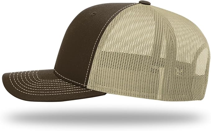 Snapback Hat - Brown/Khaki