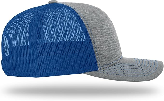 Snapback Hat - Heather Grey / Royal