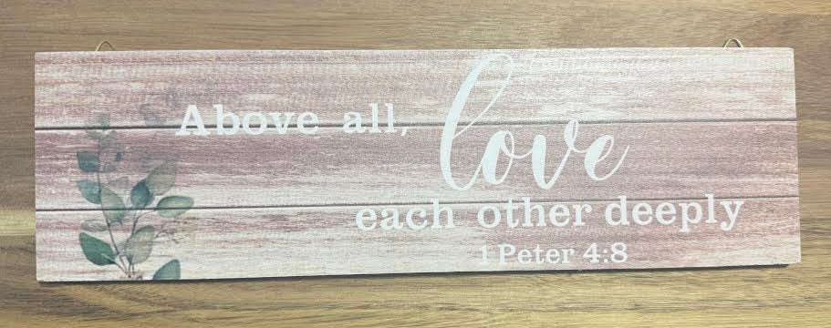 Inspirational Wooden Scripture Sign – “For With God Nothing Shall Be Impossible”