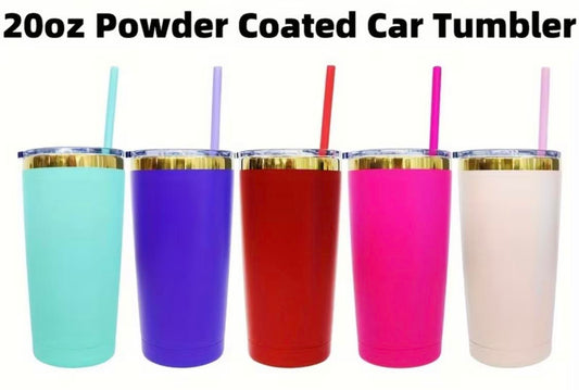 20 oz Gold Underlay Tumblers – Bold Color Meets Luxe Shine