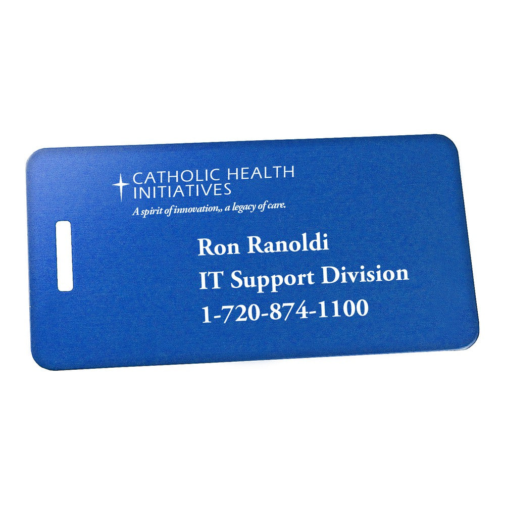 Anodized Luggage Tag  2" x 3-7/8" image 2