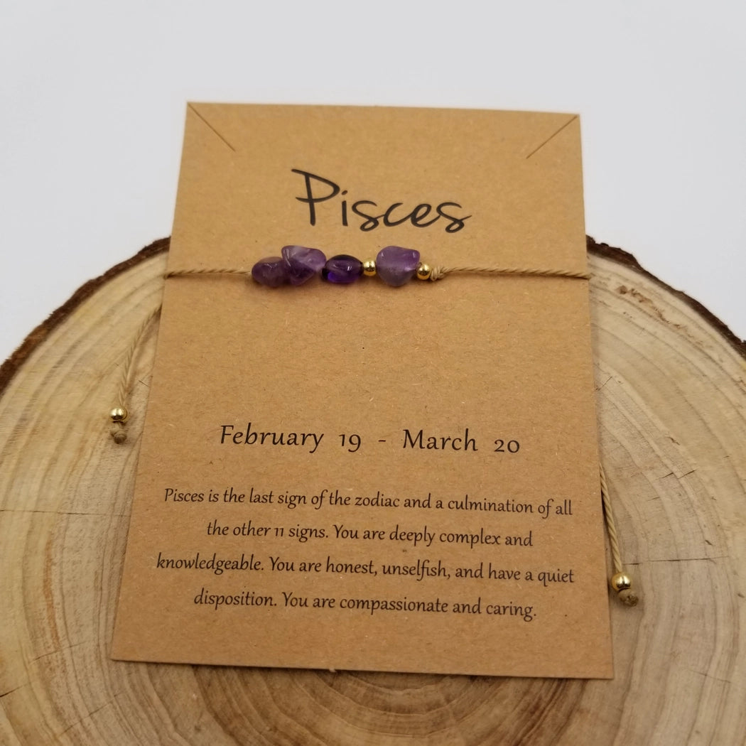 Natural Stone Handwoven Constellation Bracelet with Card image 5