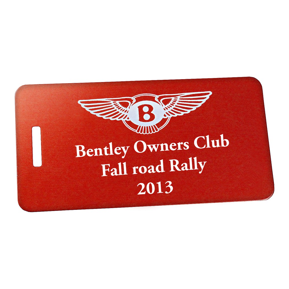 Anodized Luggage Tag  2" x 3-7/8" image 0