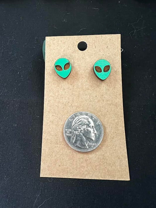 Alien Stud Earings image 0