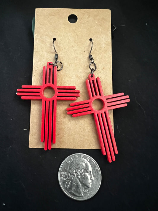 Southwestern Style Cross Earings image 0
