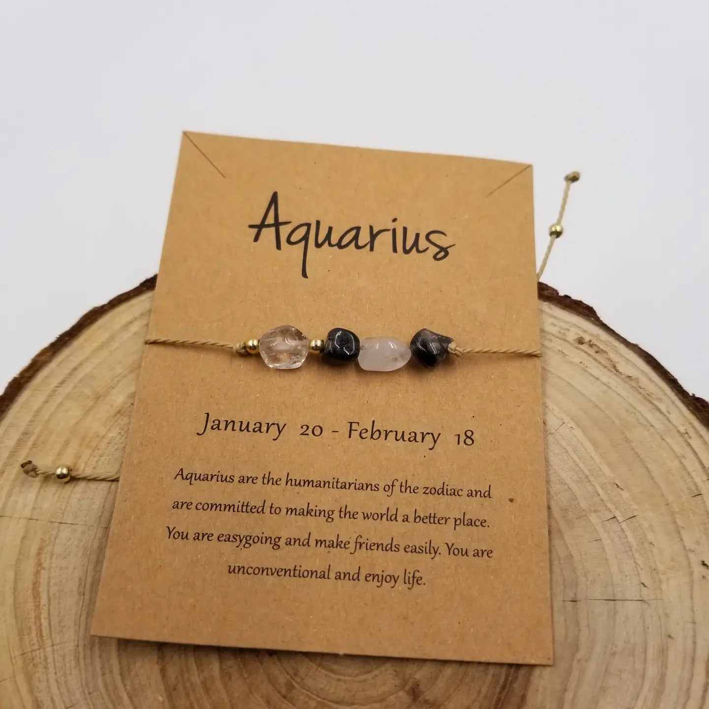Natural Stone Handwoven Constellation Bracelet with Card image 11