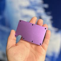 Customizable Aluminum Wallet with Money Clip