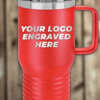 30 oz Stainless Steel Tumbler with Handle – Custom Engraving Available