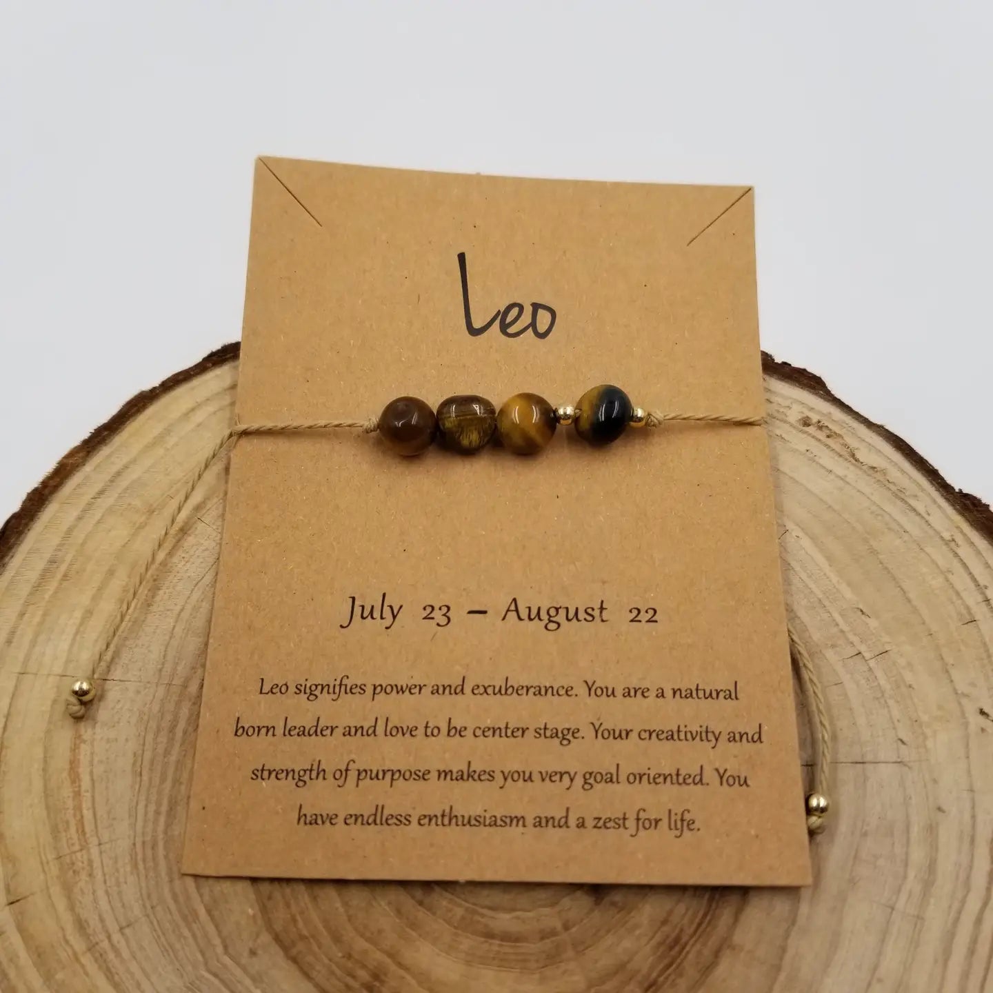 Natural Stone Handwoven Constellation Bracelet with Card image 6
