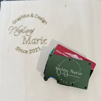 Customizable Aluminum Wallet with Money Clip