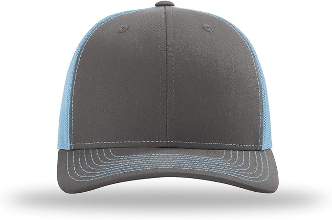 Snapback Hat - Charcoal/Columbia Blue