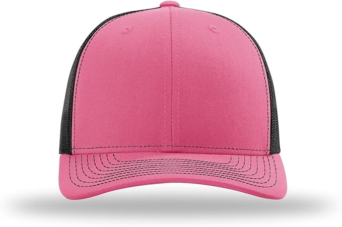 Snapback Hat - Hot Pink / Black