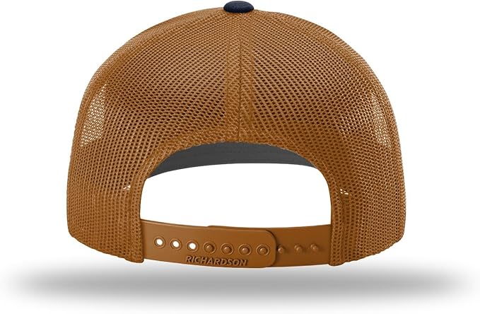 Snapback Hat - Navy/Caramel