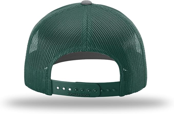 Snapback Hat - Heather Gray / Dark Green