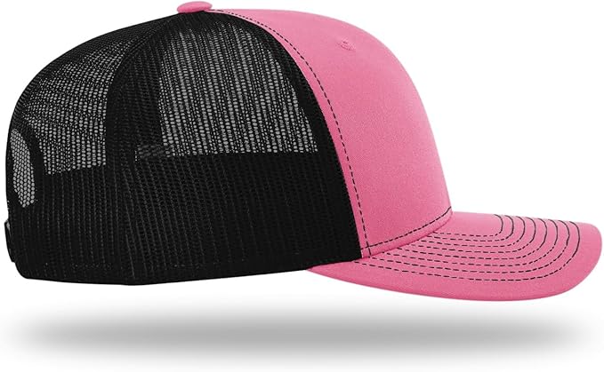 Snapback Hat - Hot Pink / Black