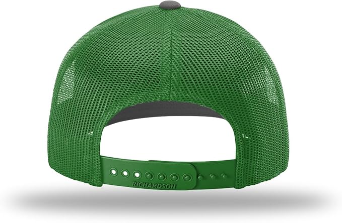 Snapback Hat Charcoal/Kelly Green