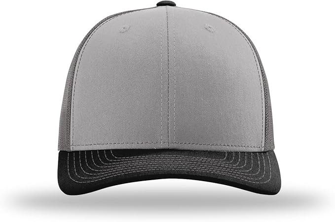 Snapback Hat - Grey/Charcoal/Black