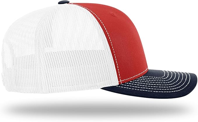 Snapback Hat - Red/White/Navy