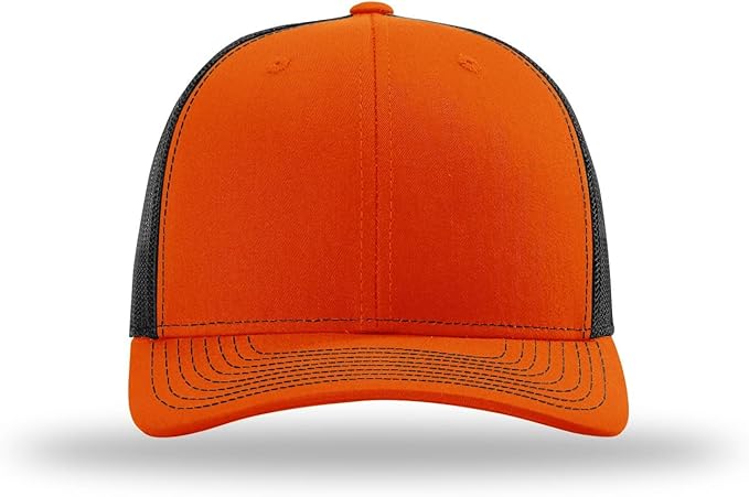 Snapback Hat - Orange/Black