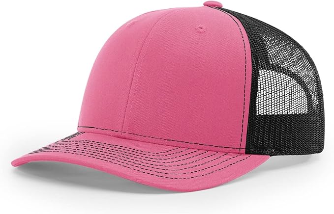 Snapback Hat - Hot Pink / Black