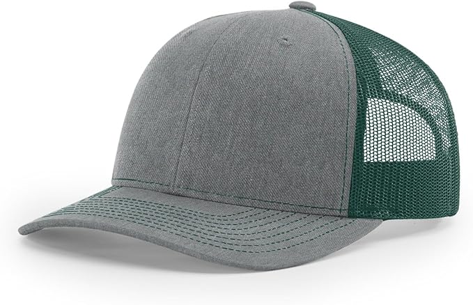 Snapback Hat - Heather Gray / Dark Green
