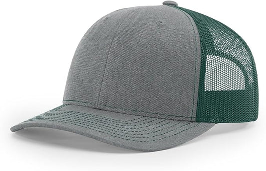 Snapback Hat - Heather Gray / Dark Green