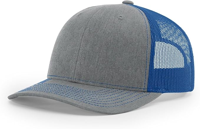 Snapback Hat - Heather Grey / Royal