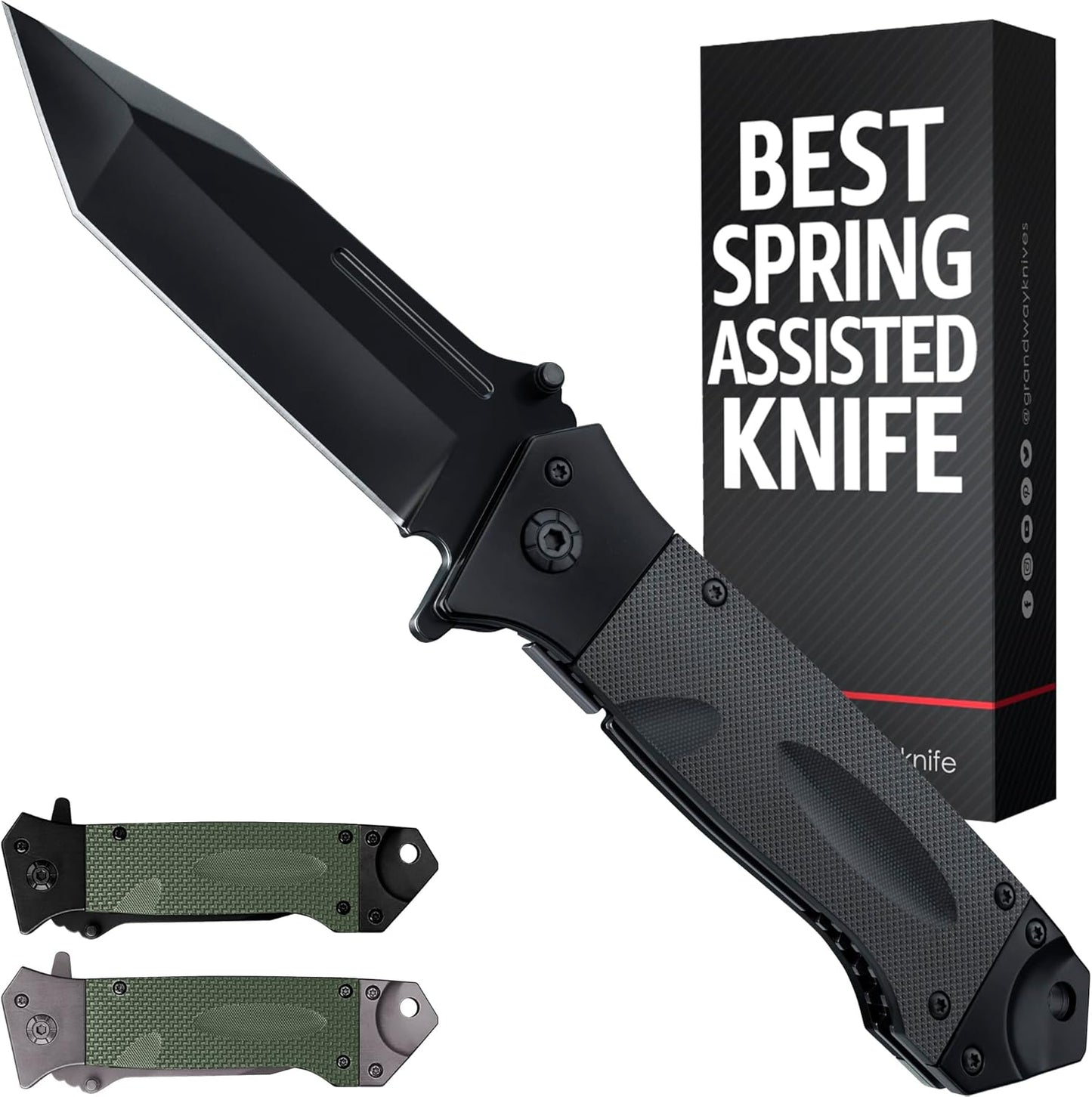 “The Pocket Rocket” Spring‑Assisted Knife - Free Engraving