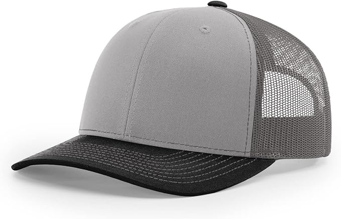 Snapback Hat - Grey/Charcoal/Black
