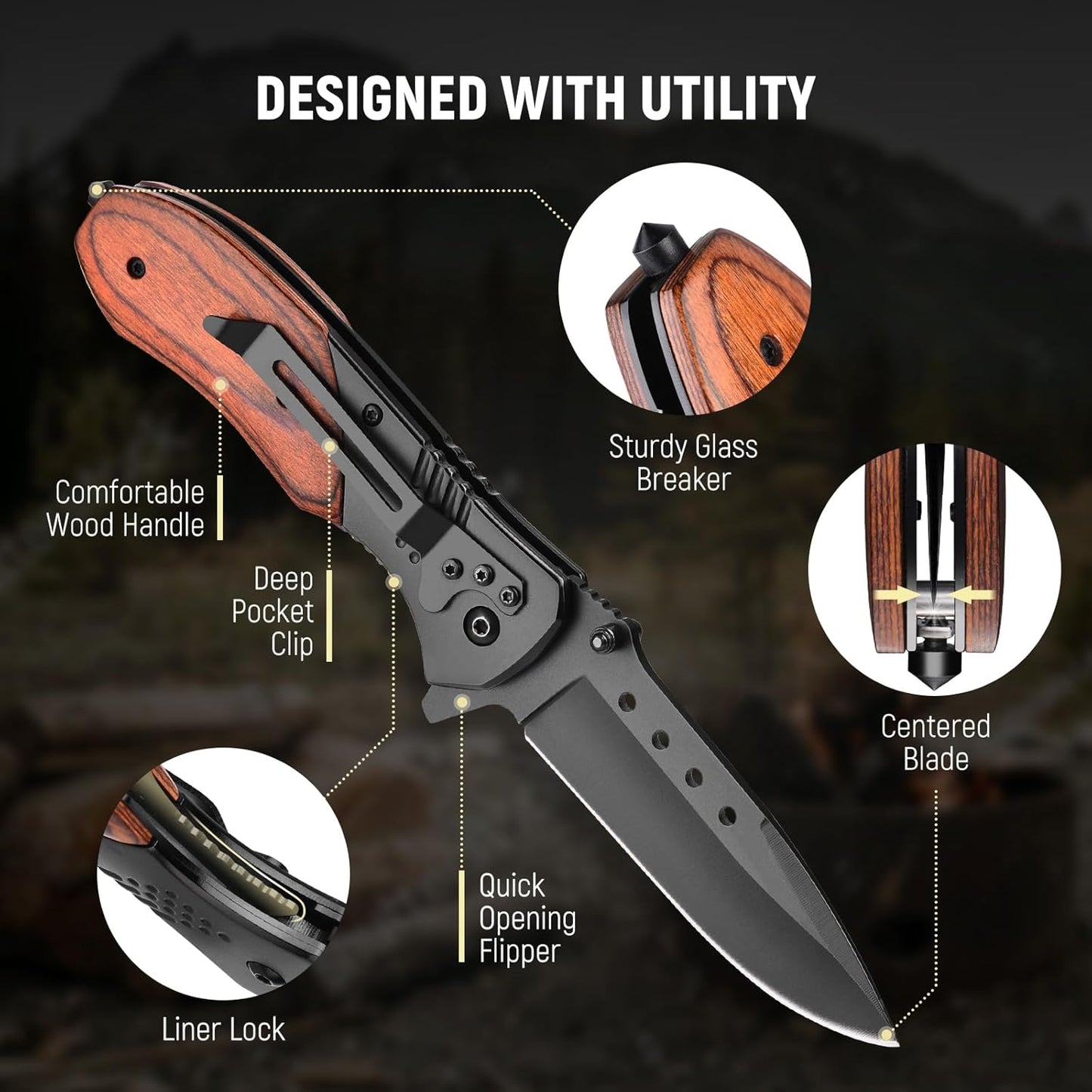 The Everyday Hero” Folding Knife - Free engraving