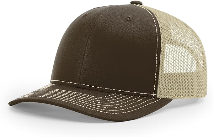 Snapback Hat - Brown/Khaki