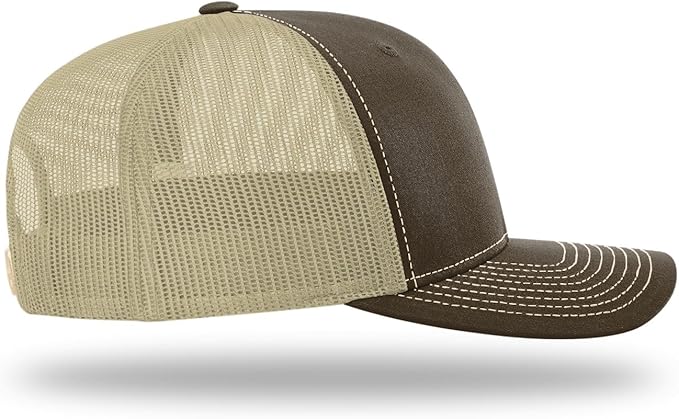 Snapback Hat - Brown/Khaki