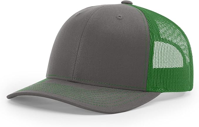 Snapback Hat Charcoal/Kelly Green
