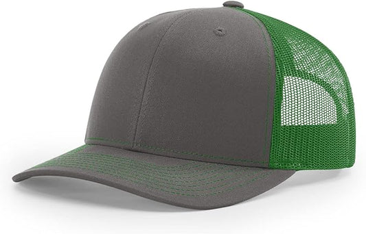 Snapback Hat Charcoal/Kelly Green