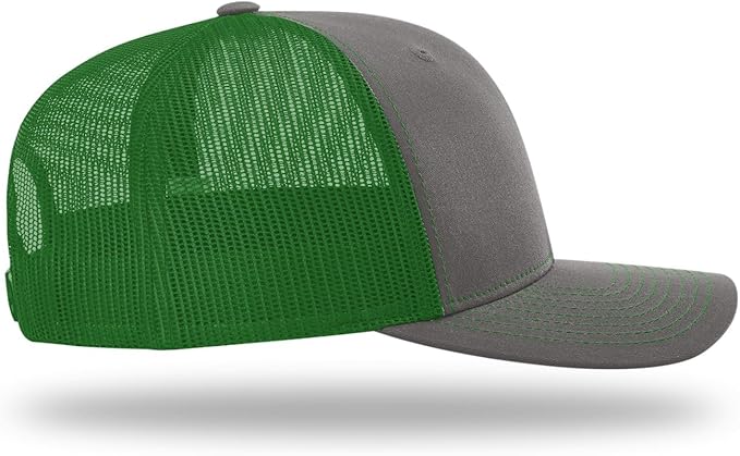 Snapback Hat Charcoal/Kelly Green