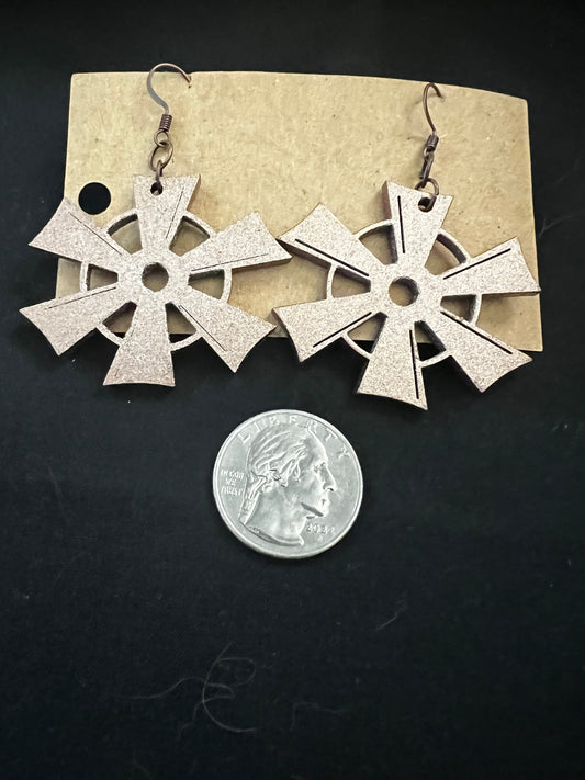 Windmill blades Hanging Earings image 0