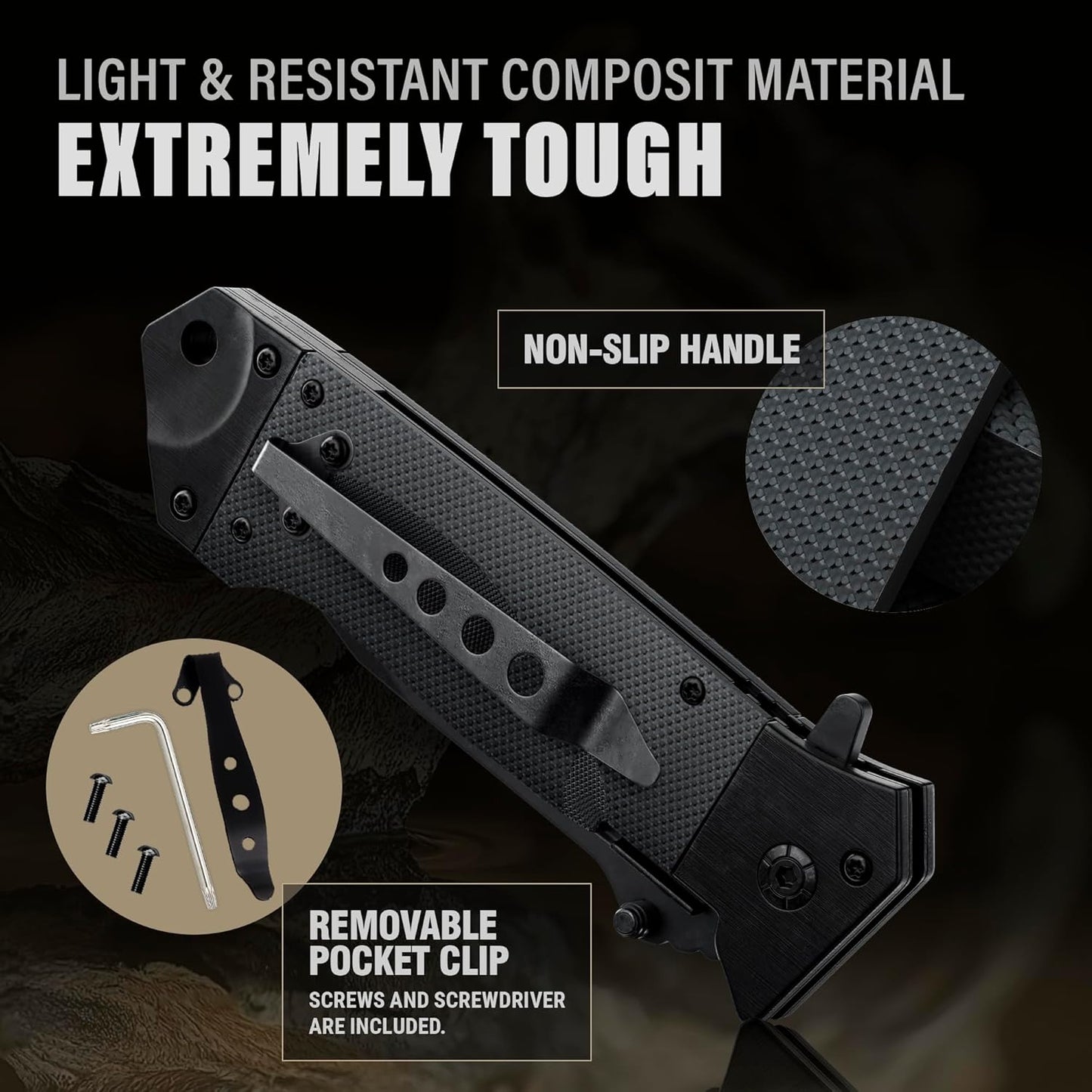 “The Pocket Rocket” Spring‑Assisted Knife - Free Engraving
