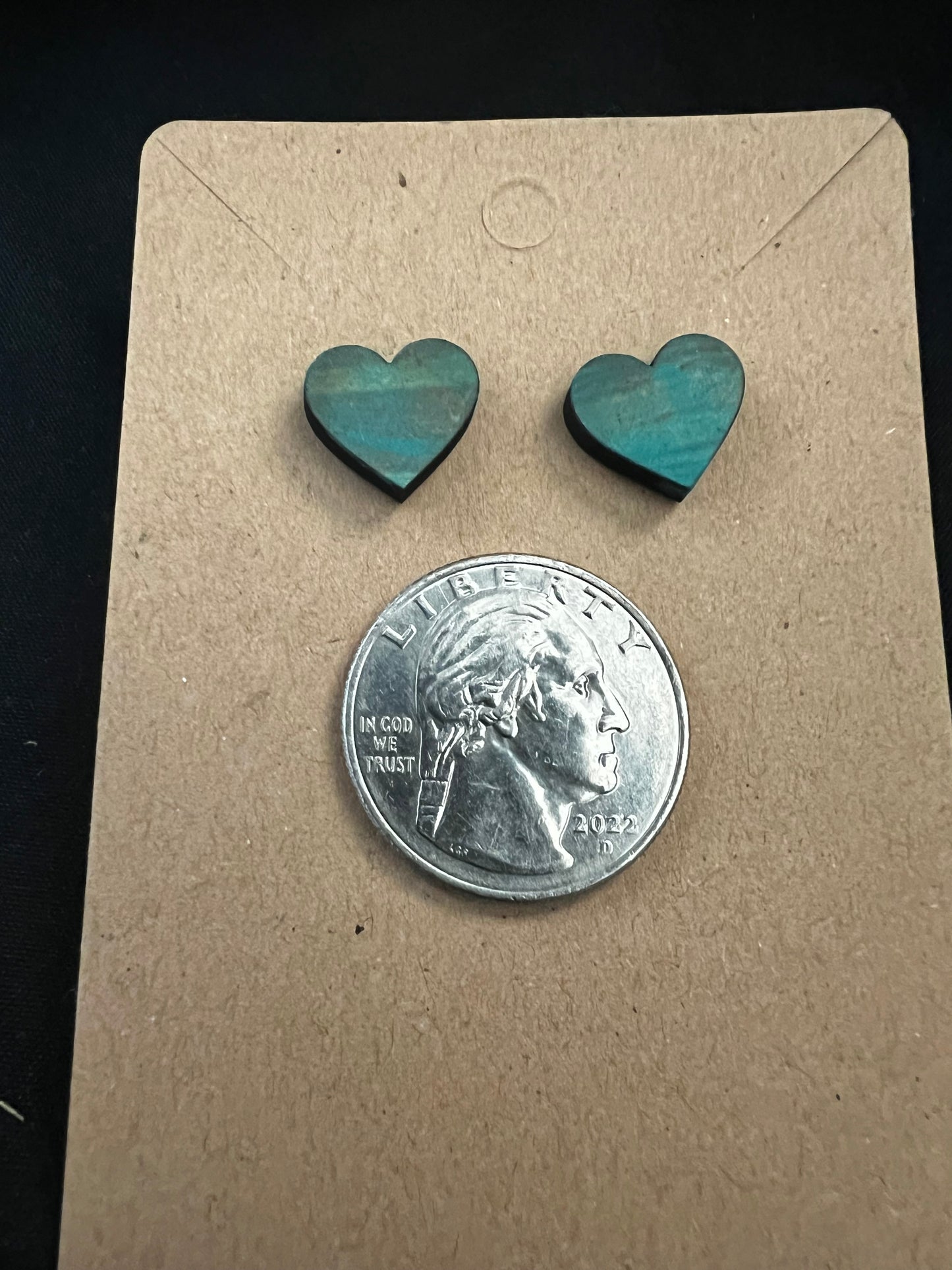 Heart Stud Earings image 1