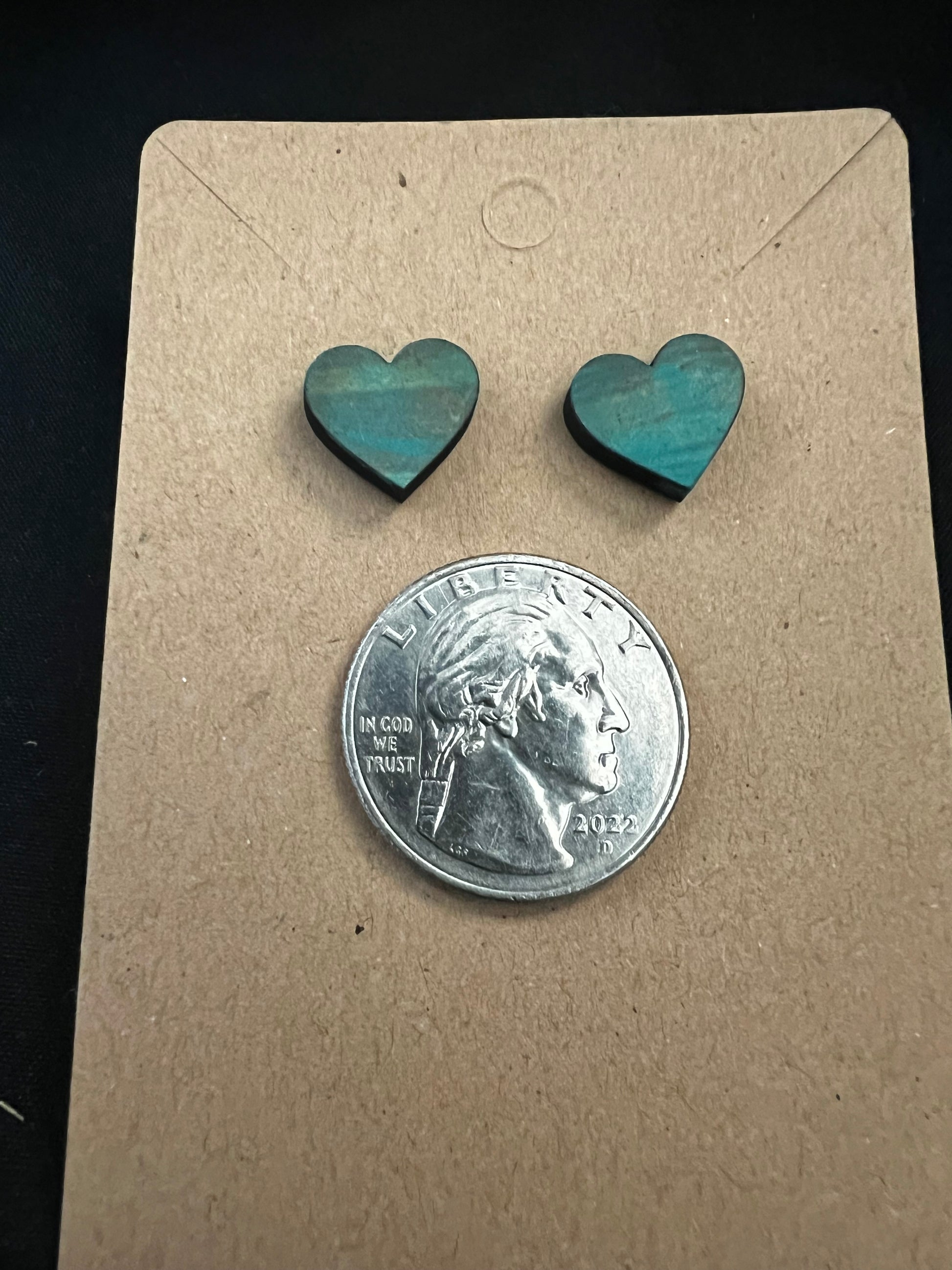 Heart Stud Earings image 1