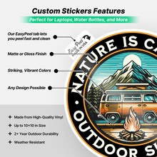 Custom Vinyl Stickers (1 Order equals 100 Premium Stickers)