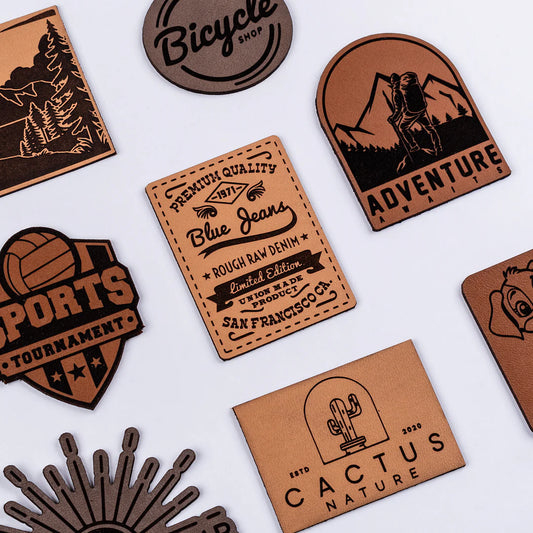 Design Your Own Genuine Leather Patches (One Order includes 10 Patches)