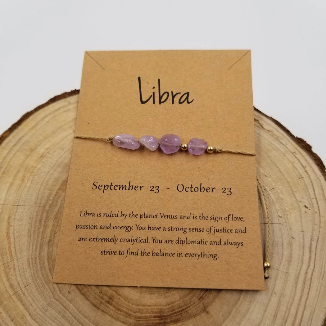 Natural Stone Handwoven Constellation Bracelet with Card image 3