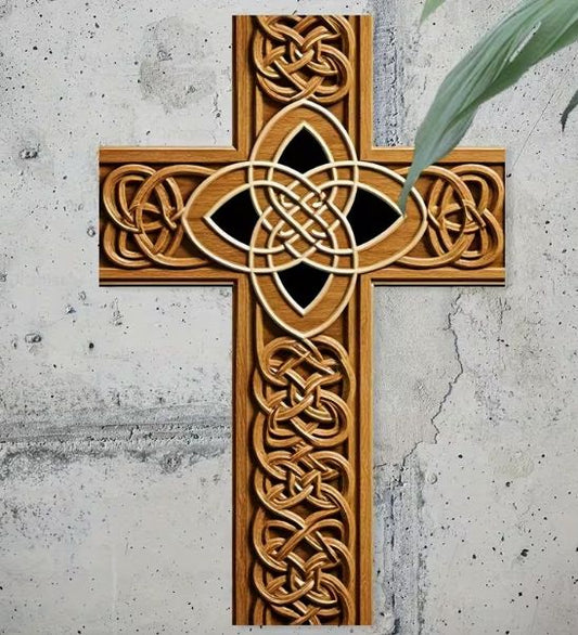 Celtic Knot Cross Wall Art