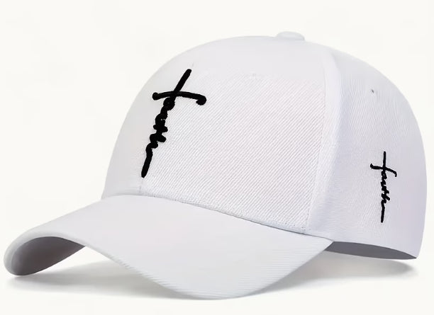 Embroidered Cross Baseball Cap