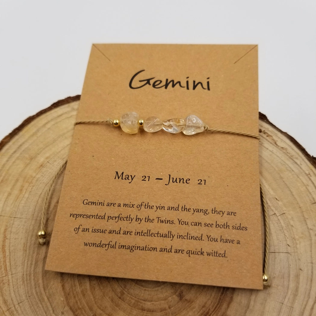 Natural Stone Handwoven Constellation Bracelet with Card image 14
