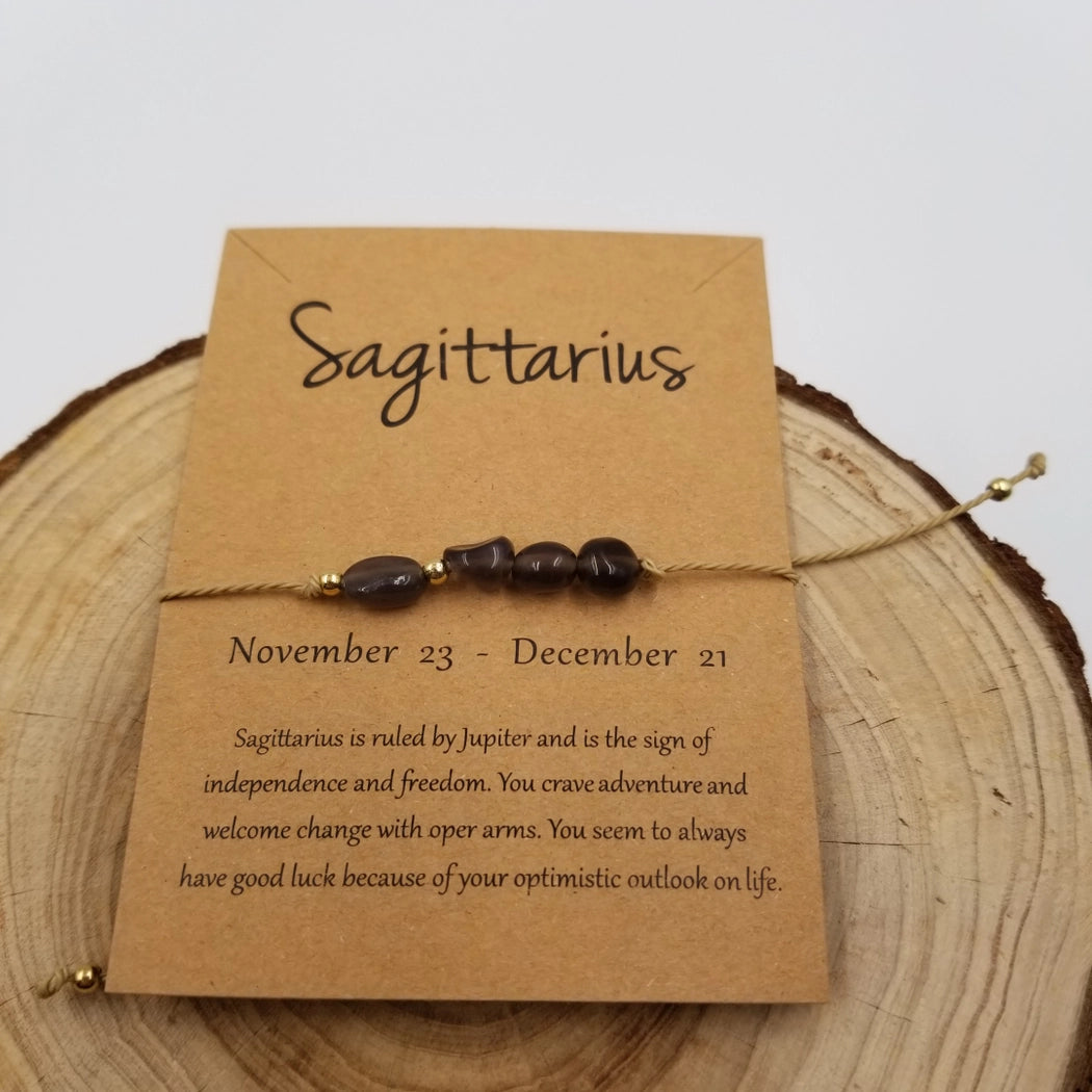 Natural Stone Handwoven Constellation Bracelet with Card image 13